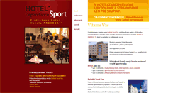 Desktop Screenshot of hotel-sport.sk