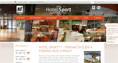 Desktop Screenshot of hotel-sport.cz