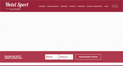 Desktop Screenshot of hotel-sport.ch